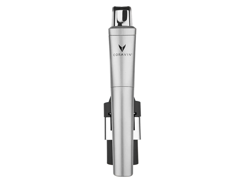 foto 6 - System do przechowywania wina CORAVIN Six Core Srebrny na białym tle przodem aerator Timeless