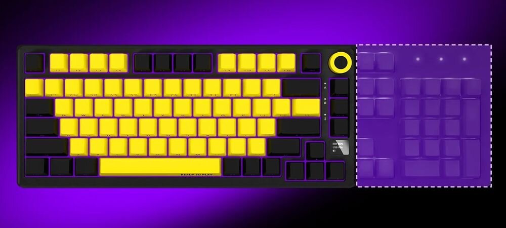 LORGAR KBP7075W układ 81 klawiszy 328 x 139 x 42 mm kluczowe elementy wiersz funkcyjny i klawisze strzałek - przedstawienie formatu klawiatury