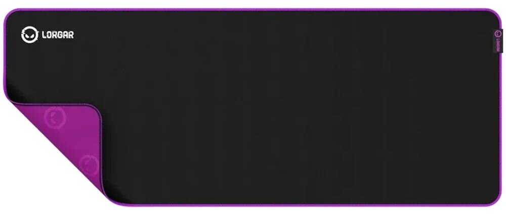Podkładka LORGAR Main Grubość 3 mm Miękka struktura - podkładka na białym tle z zagiętym rogiem