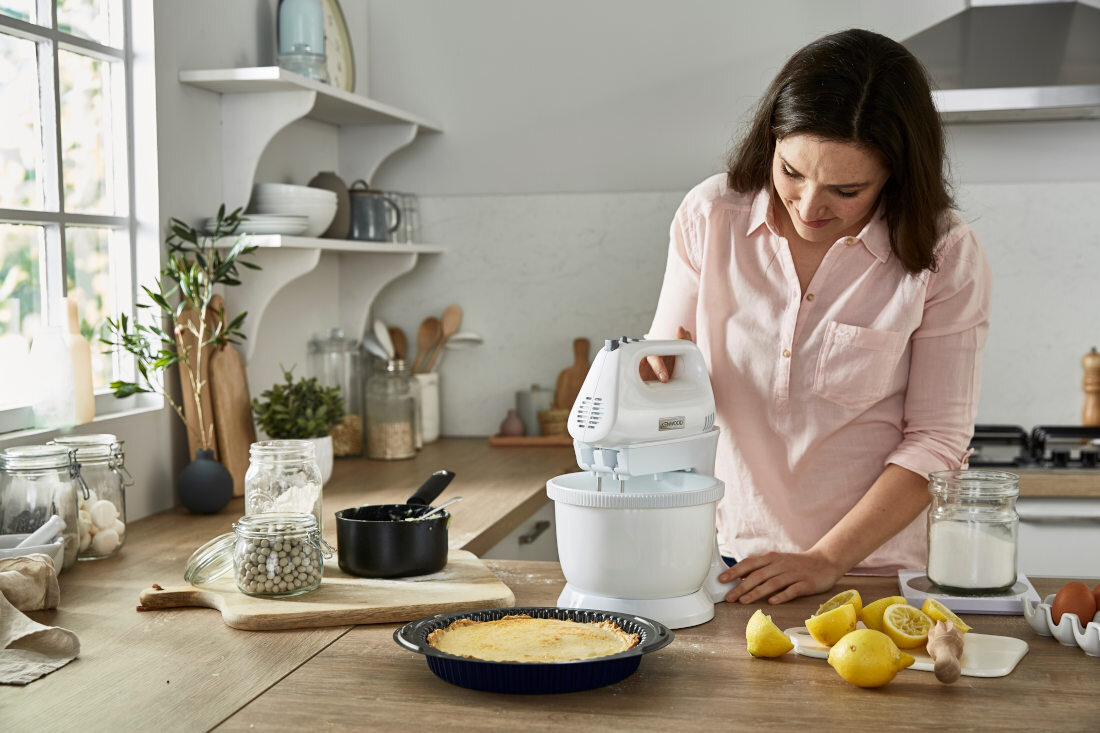 Mikser KENWOOD Chefette Lite HMP32.A0WH Biały wygląd design tło wizualizacja wyposażenie Twojej kuchni