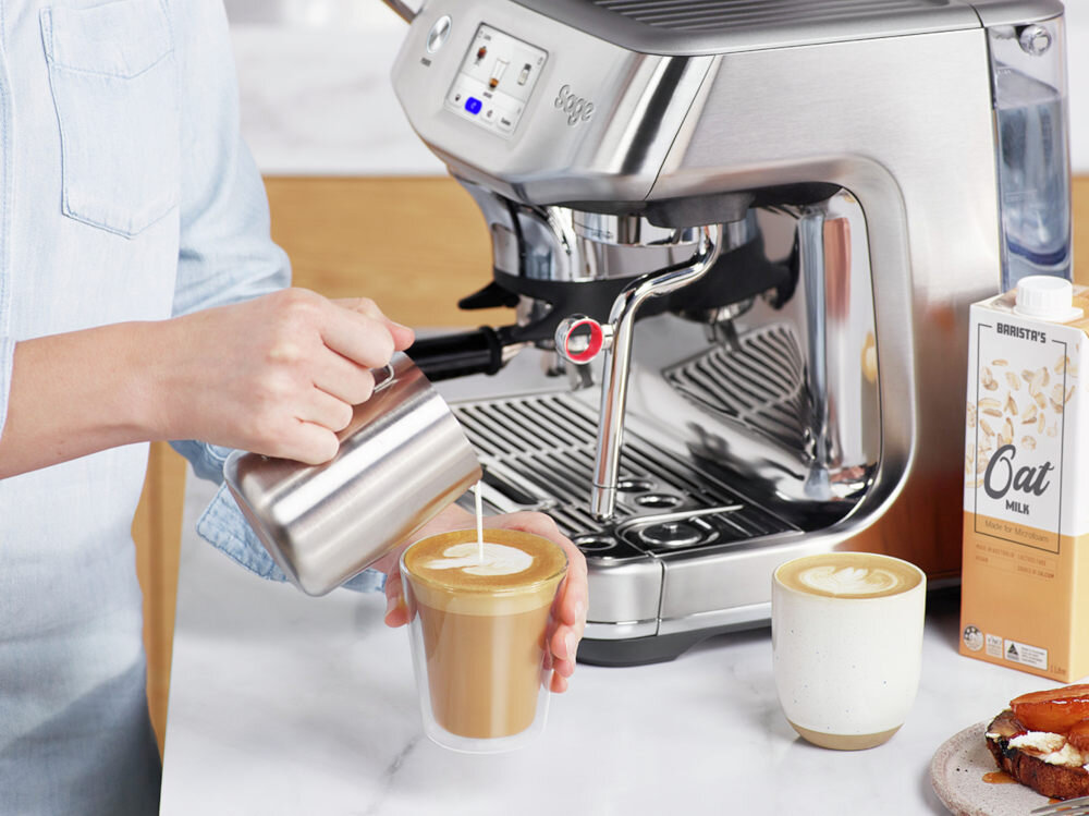 Ekspres SAGE Barista Touch Impress SES881BSS4FEU1 Srebrny mielenie porcjowanie ubijanie