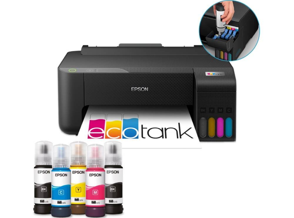 Drukarka EPSON EcoTank L1230 atrament zestaw butelek wydajność oszczędność