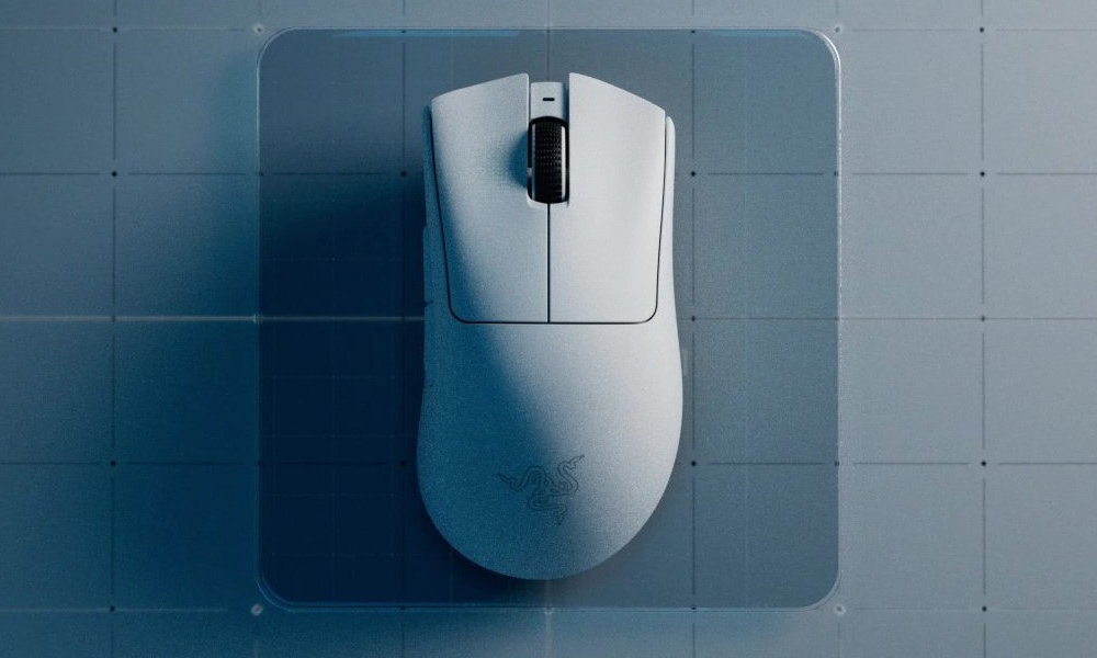 RAZER-DEATHADDER-V3 Pro Biały-front-skos