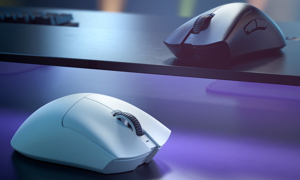 RAZER-DEATHADDER-V3 Pro Biały-gora