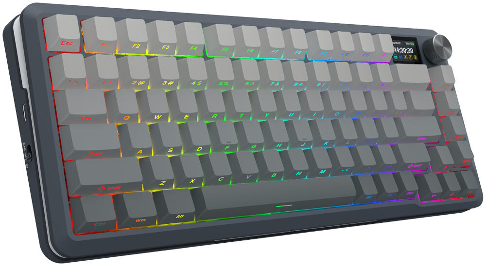 Klawiatura K708GG-RGB-PRO Flekact szybka wymiana przełączników, dzięki funkcji hot-swap, swoboda personalizacji, produkt na białym tle