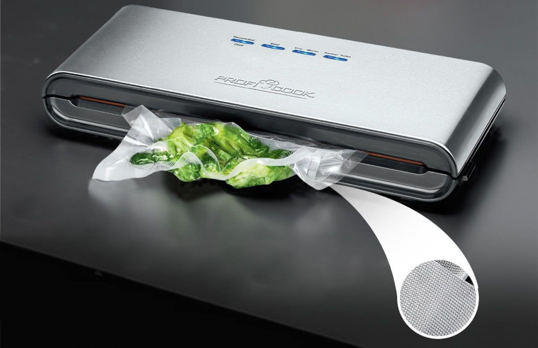 Zgrzewarka próżniowa PROFI COOK PC-VK 1080 18 torebek wymiary gotowanie świeżość