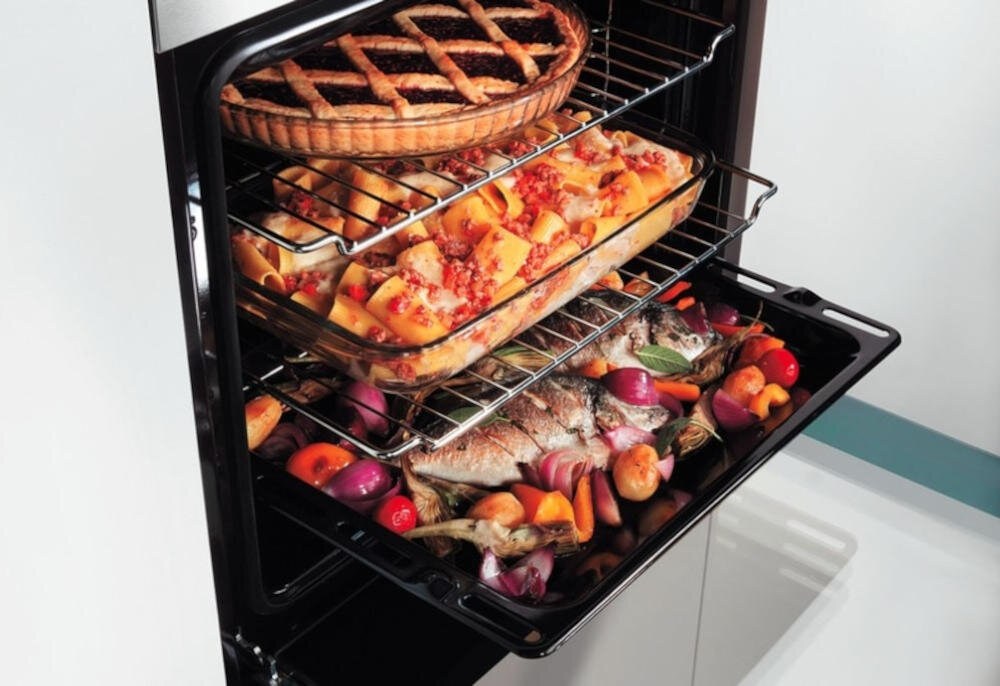 Piekarnik WHIRLPOOL OMK58CU1SX Elektryczny Inox A+ funkcja Cook3 trzy potrawy jednoczesnie
