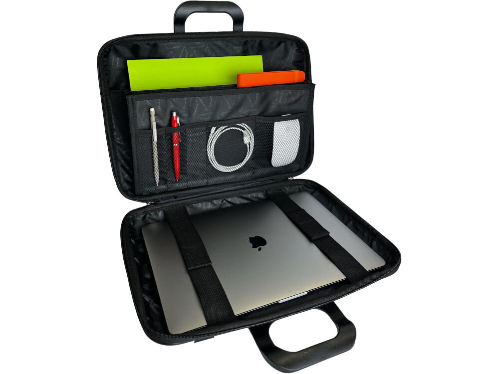 Torba na laptopa BOMBATA Dark Limited Edition 15.6-16 cali Czarny Dark Limited Edition torba ergonomiczne wnętrze kieszenie pas na ramię kolor torby