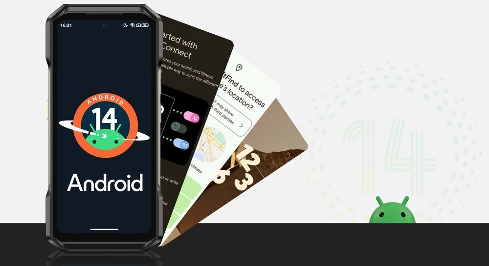 Ulefone Armor 27 Android 14 prywatność bezpieczeństwo AI motywy