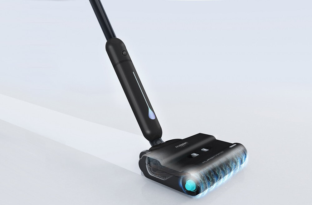 Mop elektryczny PHILIPIAK Purofare BCS-01 Bioniczny Wilgotna polimerowa rolka  suche, jak i mokre zanieczyszczenia  TWARDE POWIERZCHNIE