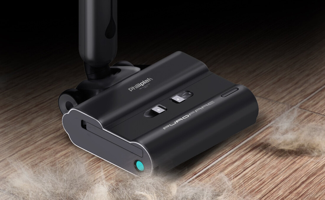 Mop elektryczny PHILIPIAK Purofare BCS-01 Bioniczny Ekologiczne podejście technologia elektrolizy woda detergenty przyjazne środowisku i bezpieczne dla domowników bez chemii