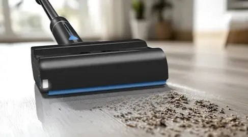 Czyści suche i mokre zanieczyszczenia