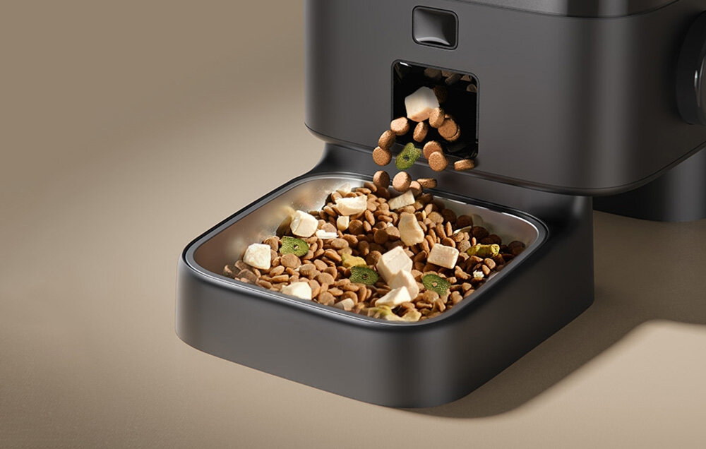 Dozownik karmy automatyczny ONEISALL PF0 Kompatybilny z różną karmą  o średnicy do 0,7 cala łatwo dostosować dietę do potrzeb pupila