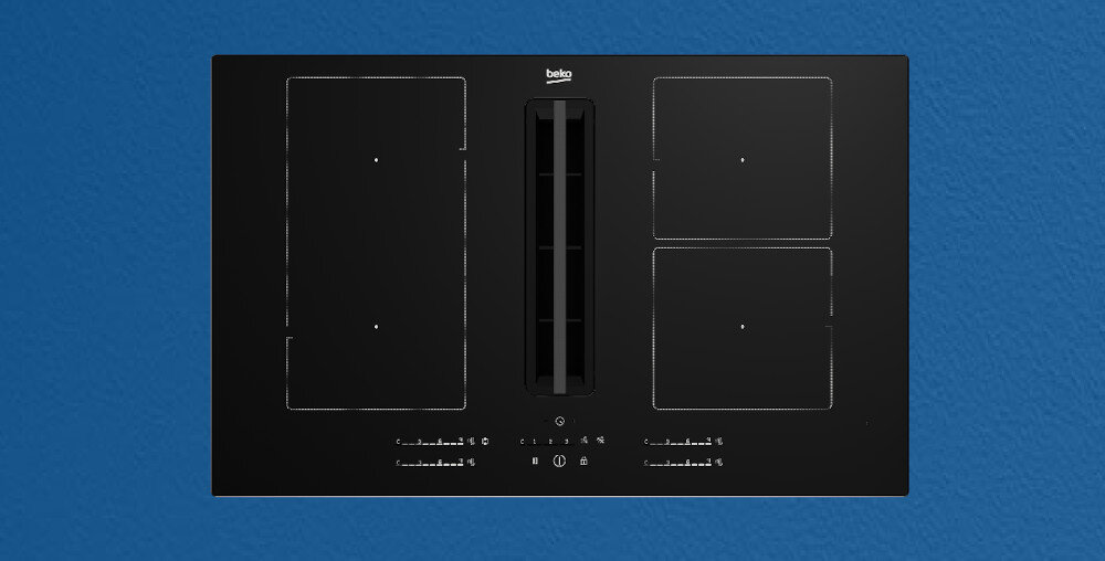 Płyta indukcyjna BEKO HIXI84700UF płyta indukcyjna 2 pola czarna stalowa ramka szkło ceramiczne