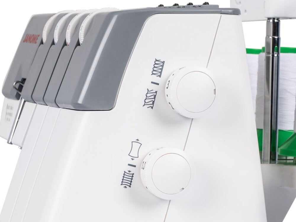 Maszyna do szycia Overlock JANOME 454D łączenie, obrzucanie, wykańczanie krawędzi, prostsza i szybsza praca