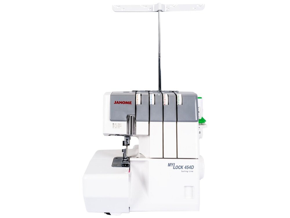 Maszyna do szycia Overlock JANOME 454D metalowa budowa, stabilna praca, płynna praca