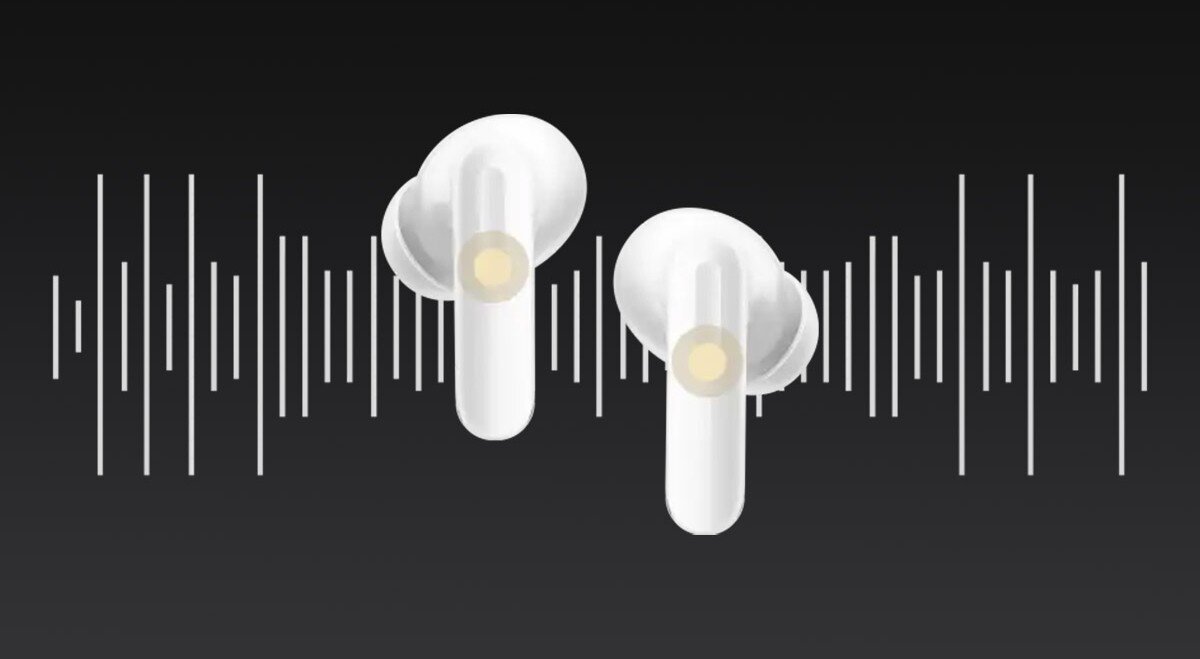 OPPO Enco X3s ANC podwójne połączenie Android i iOS, Tablet, smartfon, smartwatch oraz słuchawki leżące na blacie