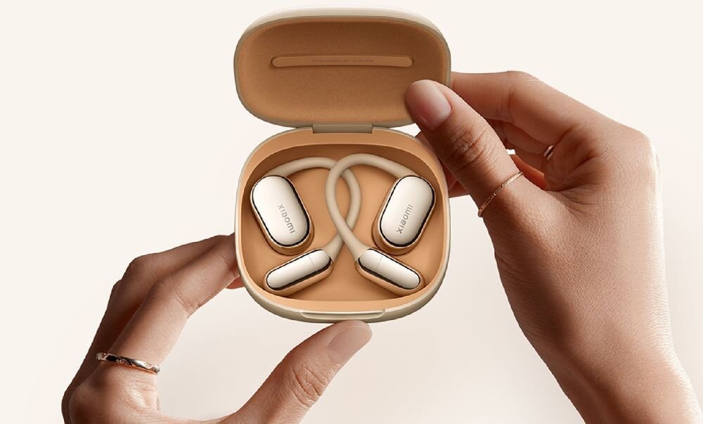 XIAOMI Openwear Stereo Pro hybrydowy dźwięk dynamiczny basy wysokie tony, słuchawki z etui ładującym trzymane w rękach