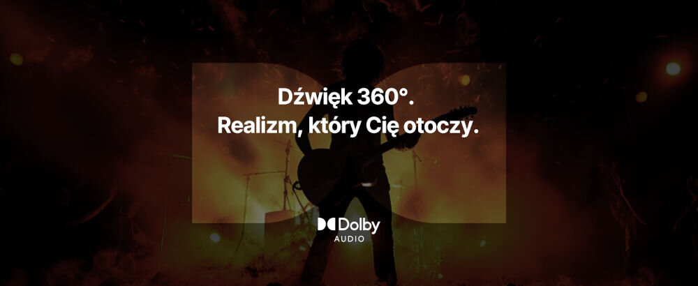 Słuchawki nauszne BASEUS XH1 ANC Biały - cień osoby grającej na gitarze napisz Dźwięk 360 stopni realizm który cię otoczy