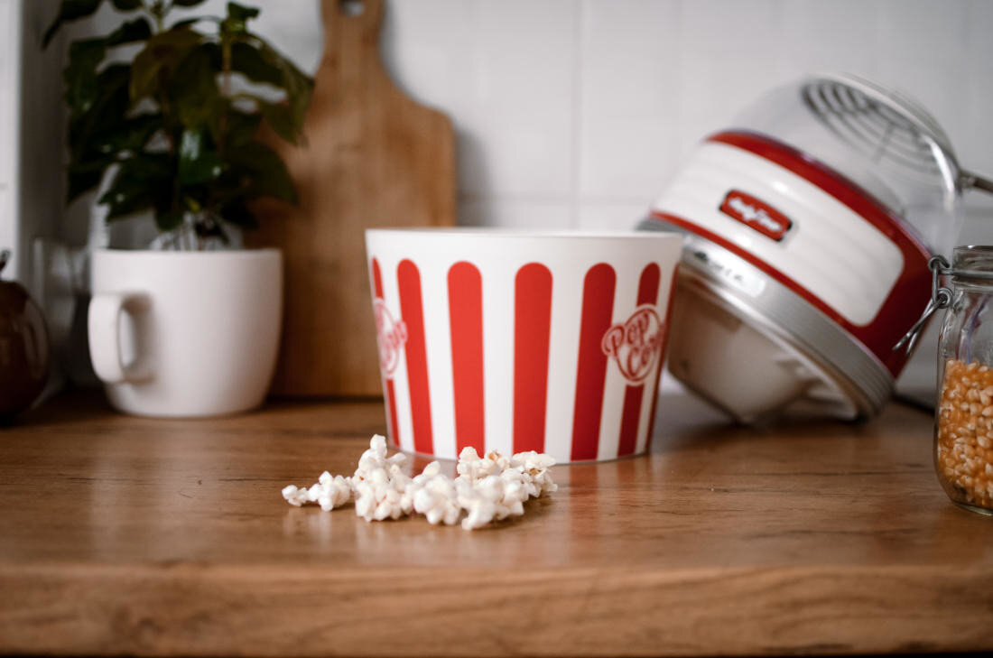 Maszyna do popcornu ARIETE 2957/00 Party Time Szybkość wydajność moc czas spontaniczne przekąski