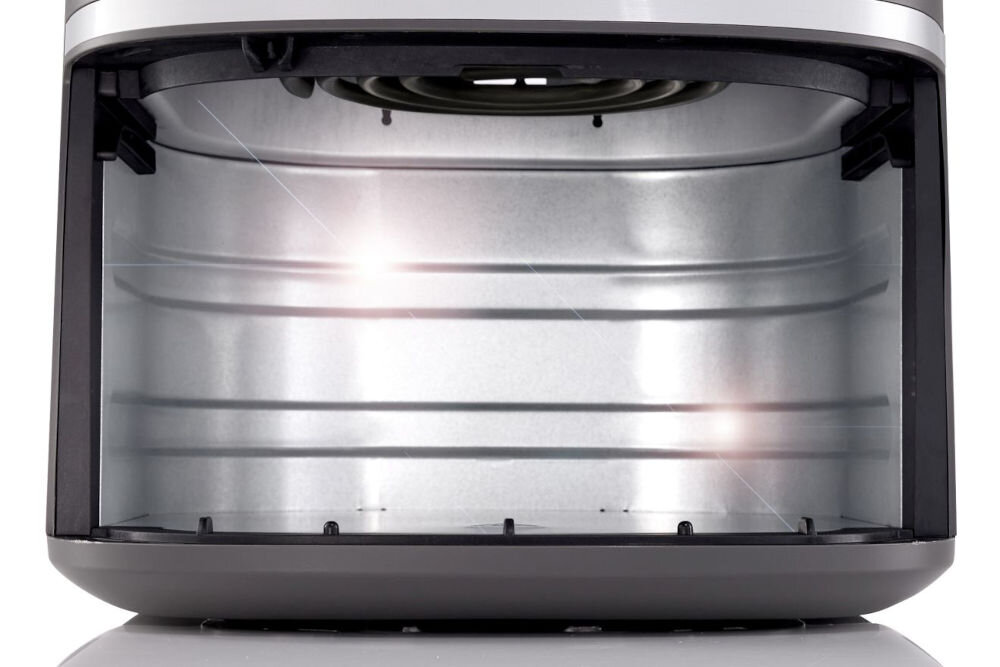 Frytkownica beztłuszczowa HISENSE HAF1900D Air Fryer metalowe wnętrze wytrzymała stal nierdzewna regularne czyszczenie zapach swieżo przygotowanych dań stalowa siatka optymalna dystrybucja ciepła