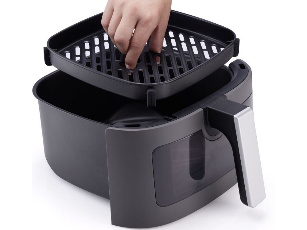 Frytkownica beztłuszczowa HISENSE HAF1900D Air Fryer kosz do smażenia pojemność 7 l większa ilość jedzenia dla rodzin podczas spotkań towarzystkich nieprzywierająca powłoka smażenie czyszczenie wyjmowana płyta zwiększony komfort użytkowania