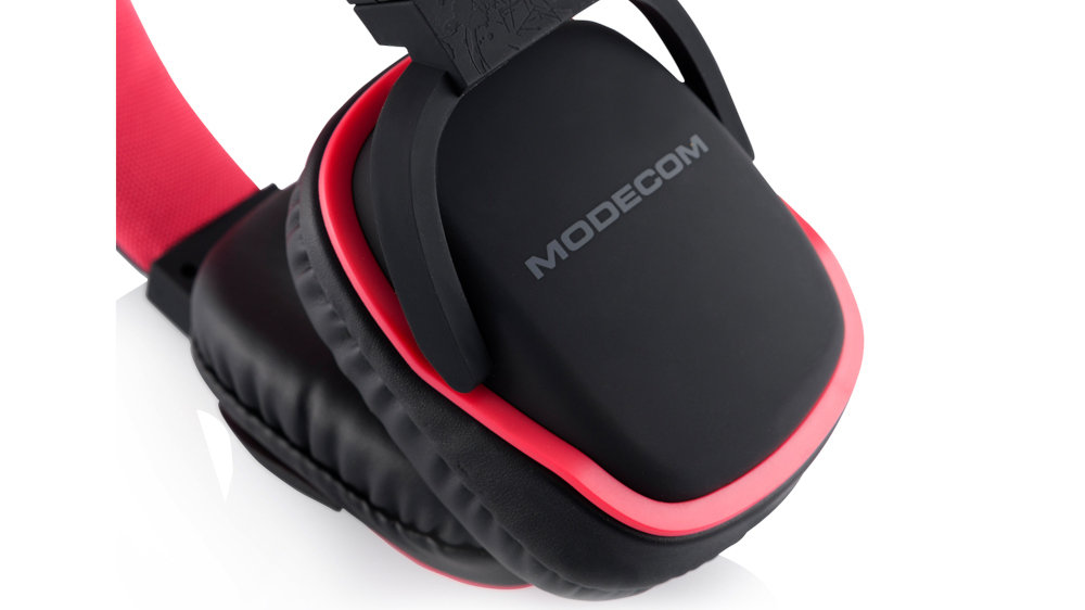 Słuchawki Nauszne MODECOM MC-880 Big One Różowy - Mikrofon