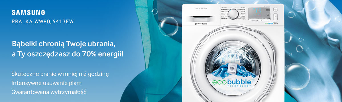 Pralka Samsung WW80J6410CW Eco Bubble
