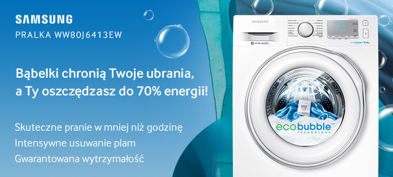 Pralka Samsung WW80J6410CW Eco Bubble
