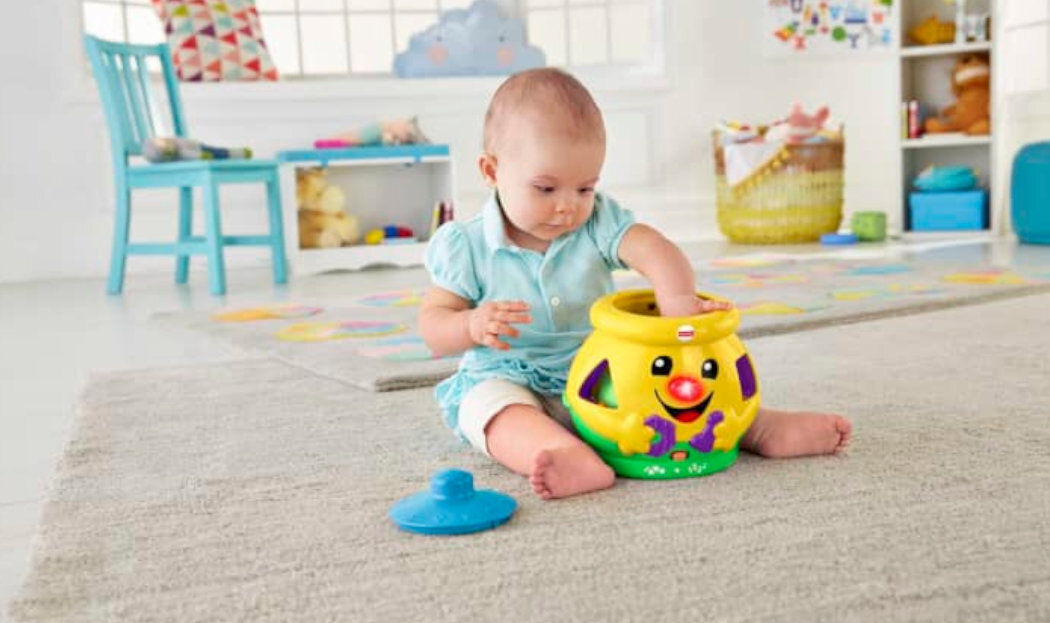 FISHER PRICE Garnuszek zabawa nauka światkło kształty kolory