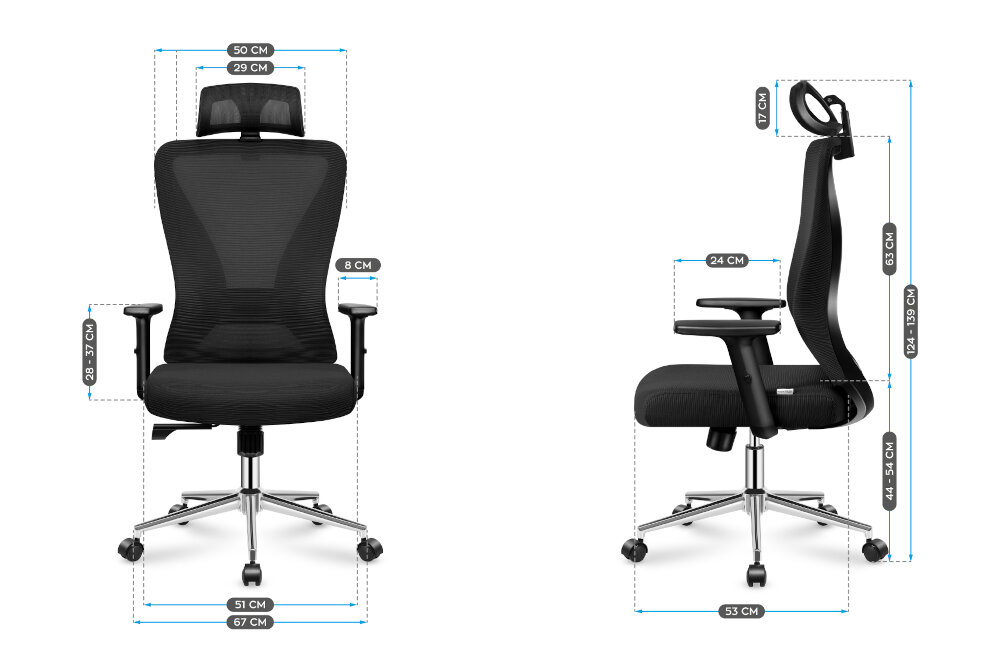 Fotel MARKADLER Manager 3.5 siatka material wentylacja