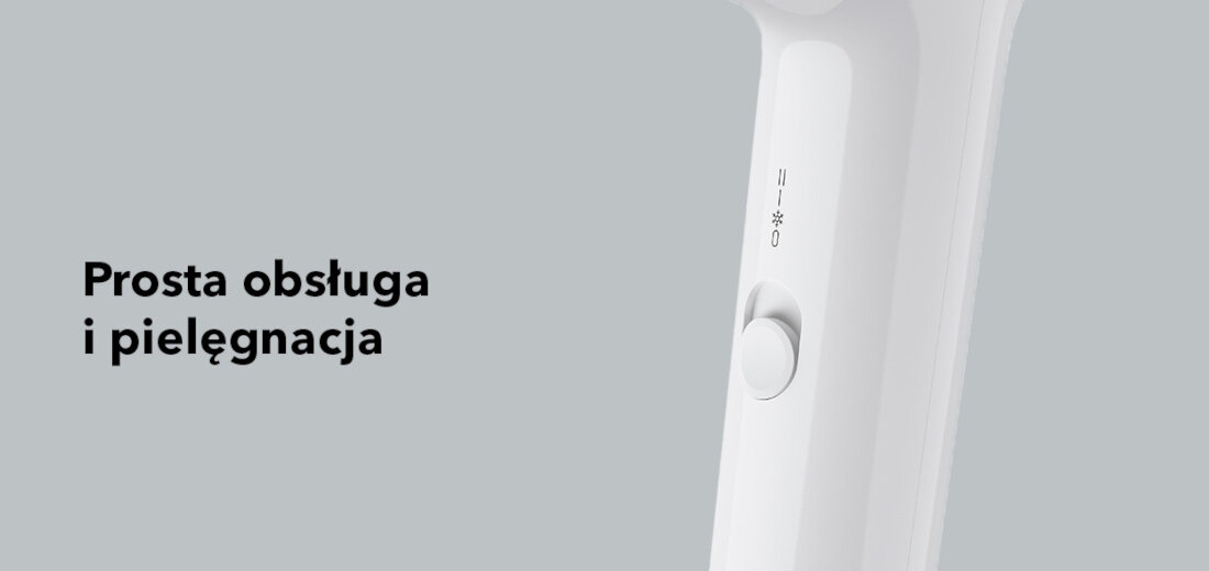 Suszarka BRAUN HD155E 1800W Prosta obsługa i pielęgnacja Intuicyjny przełącznik suwakowy wyjmowany tylny filtr Przewód o długości 180 cm 