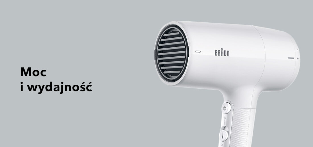 Suszarka BRAUN HD226E 2200W Moc i wydajność szybkie suszenie Precyzyjny przepływ powietrza kontrola