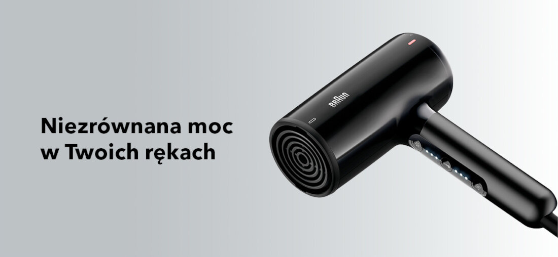 Suszarka BRAUN HD410E 2100W moc w Twoich rękach szybkie i skuteczne suszenie