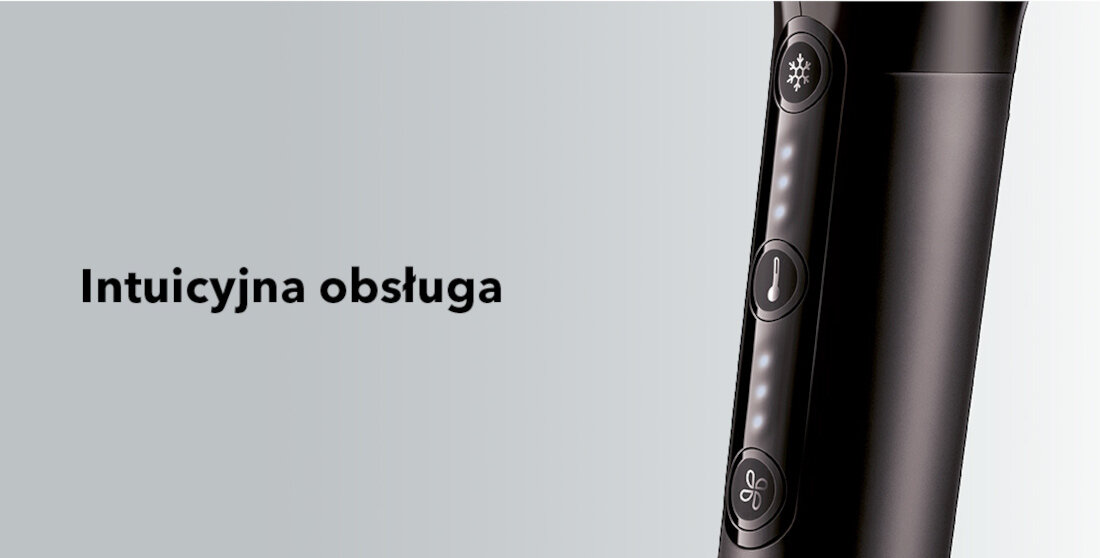 Suszarka BRAUN HD410E 2100W Intuicyjna obsługa Elektroniczne przełączniki dotykowe kilka trybów dostosowanie suszenie potrzeby