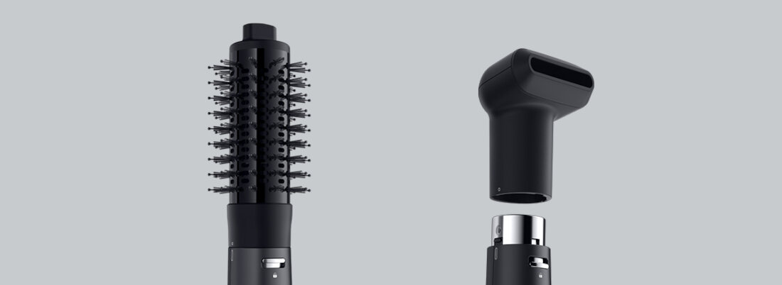 Suszarko-lokówka BRAUN AS420E Funkcjonalne akcesoria z myślą o łatwym unoszeniu włosów u nasady, nadawaniu im kształtu i objętości szybkie i łatwe suszenie w dowolnym kierunku Okrągła szczotka termiczna chłodna nakładka stylizacja łatwo wymieniać jednym przełącznikiem