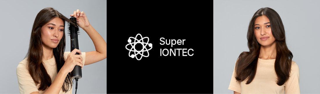 Suszarko-lokówka BRAUN AS420E Uzyskaj gładkie i miękkie włosy Technologia IONTEC aktywne jony zamykają łuskę włosa i zatrzymują wilgoć skutecznie chronione 