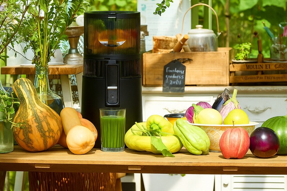 Wyciskarka wolnoobrotowa HUROM H70 FT Czarny kv początek opisu