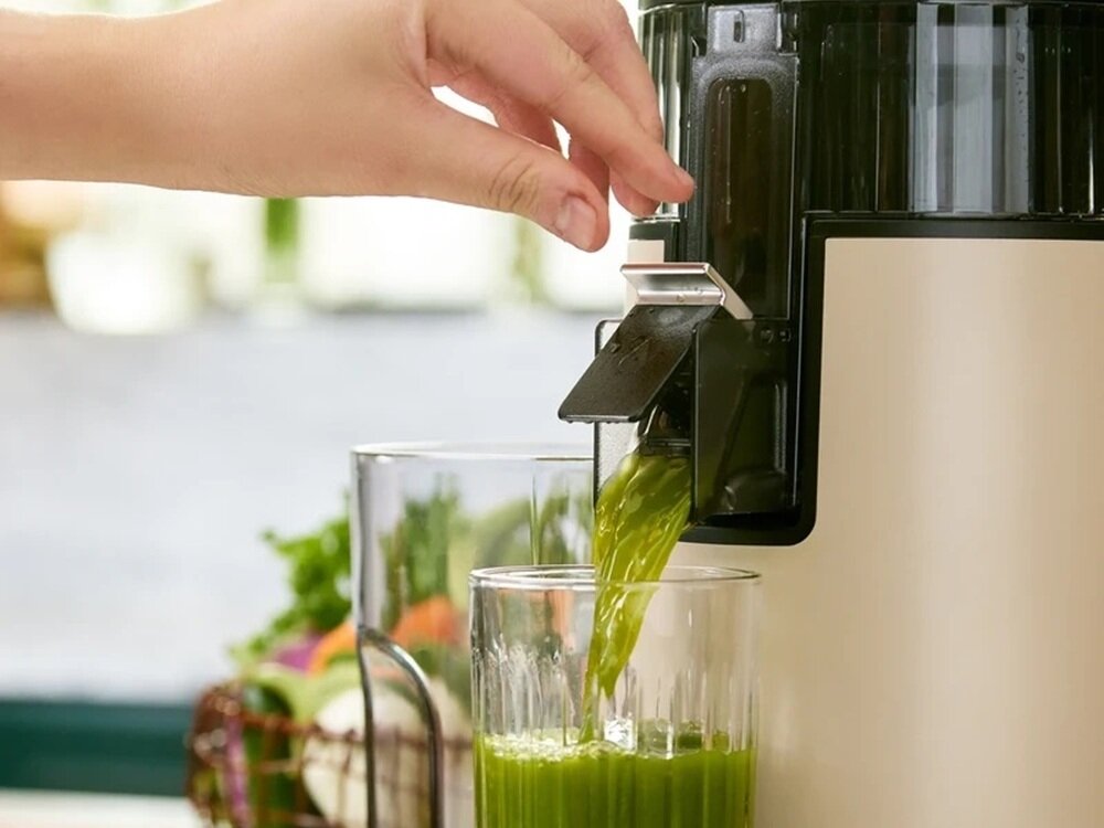 Wyciskarka wolnoobrotowa HUROM H70 ST Biały wysoka wydajność, mniej odpadów, oszczędność pieniędzy, ekologia