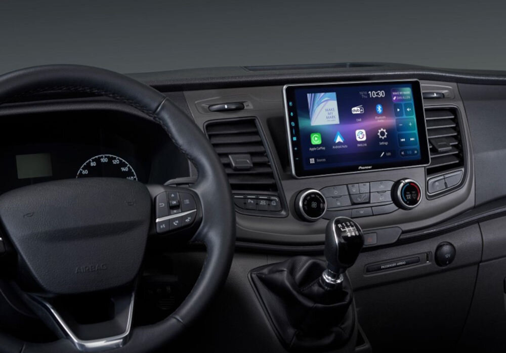 Radio PIONEER SPH-EVO107DAB bezprzewodowe CarPlay Android Auto Wi-Fi Bluetooth HDMI, radio zainstalowane w samochodzie osobowym