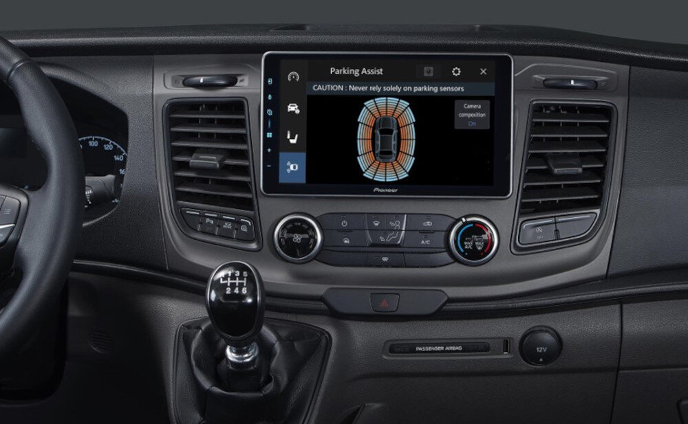 Radio PIONEER SPH-EVO107DAB korektor 13 pasm subwoofer FLAC MOSFET 4x50 W, radio zainstalowane w samochodzie osobowym