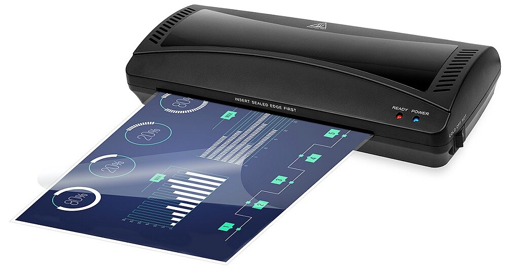 Laminator TRACER TRL-A4 folia dokumenty zabezpieczanie format szybkość a4 gorąco zimno