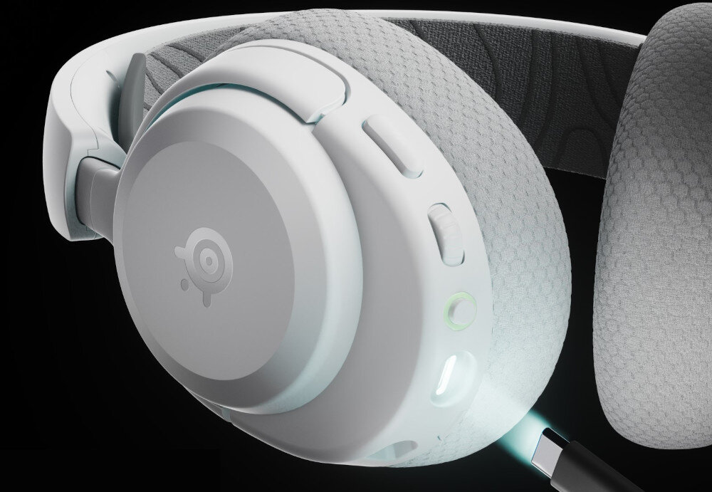 Słuchawki STEELSERIES Arctis Nova 3P - Energia w kilka minut, słuchawki gamingowe, kadr na wejście USB-C , kabel USB-C