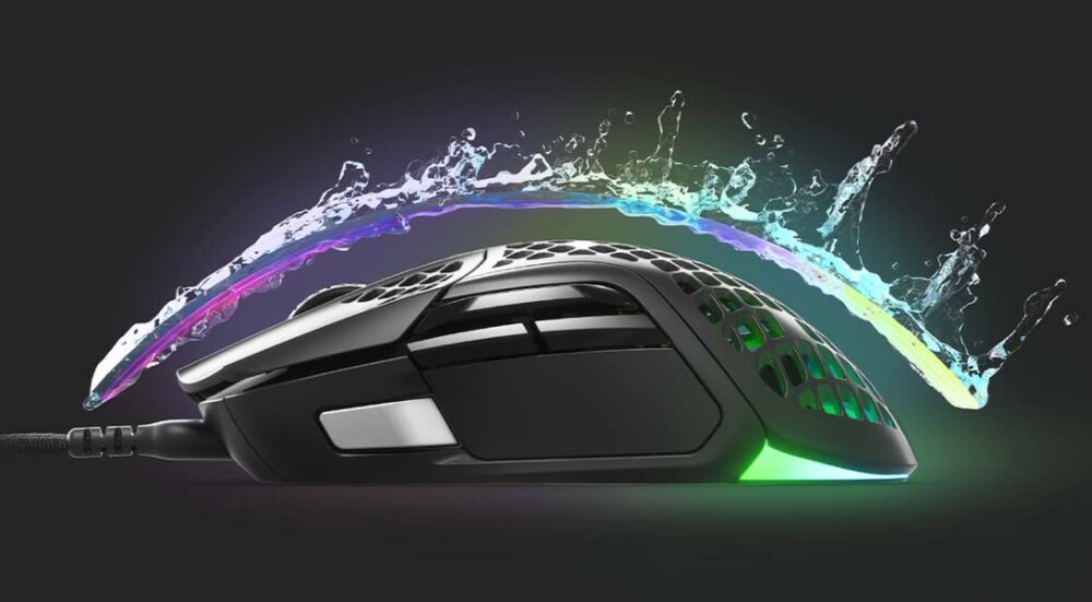 Mysz STEELSERIES Aerox 5 prędkość światła lekka mysz programowalne przyciski ochrona aqua rewolucja kontrola PTFE RGB kabel chwyt komfort