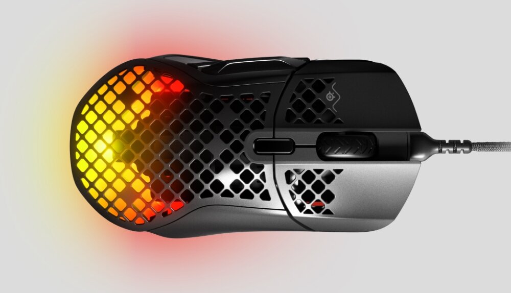 Mysz STEELSERIES Aerox 5 prędkość światła lekka mysz programowalne przyciski ochrona aqua rewolucja kontrola PTFE RGB kabel chwyt komfort