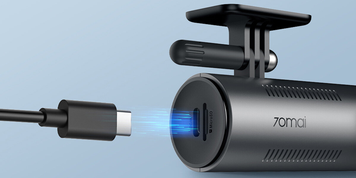 Wideorejestrator 70MAI M310 - Interfejs USB-C, złącze USB-C w Wideorejestratorze