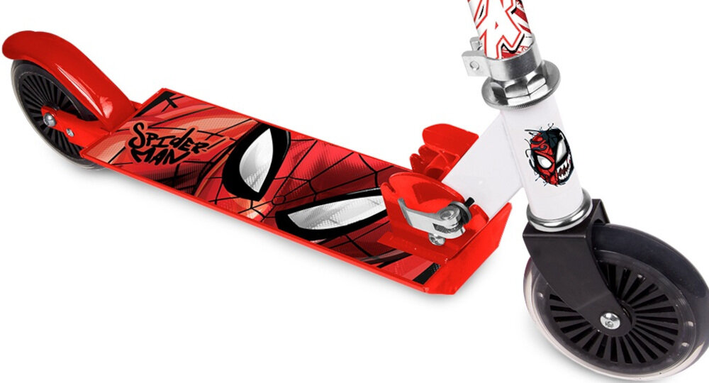 Hulajnoga dla dzieci Disney Spider Man antypoślizgowa powierzchnia szeroki wzmocniony podest