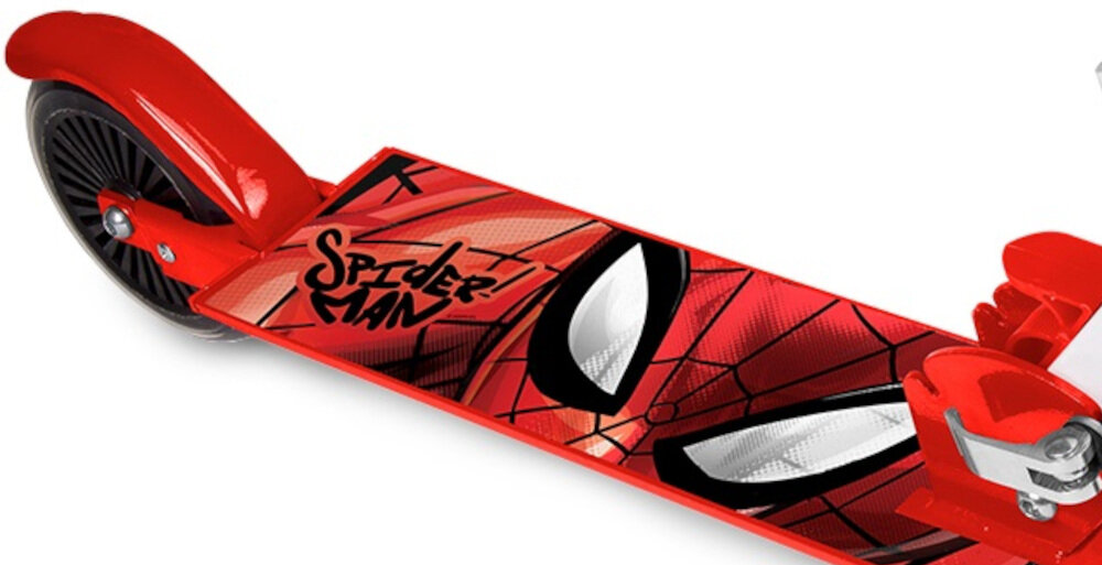 Hulajnoga dla dzieci Disney Spider Man bezpieczeństwo wyposażona w hamulec tylni nożny 2 kółek poliuretanowych łożysk ABEC