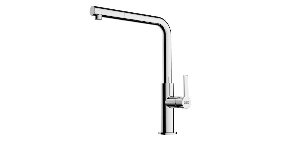 BATERIA KUCHENNA FRANKE Maris Slim L Pull-Out packshot kolor chrom wytrzymałość funkcjonalność design trwałość niezawodność styl praktyczność