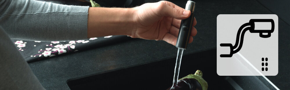 BATERIA KUCHENNA FRANKE Maris Slim L Pull-Out dłoń wylewka Wyciągana łatwe napełnianie